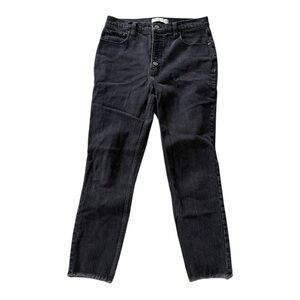 Abercrombie & Fitch Black Straight Leg Denim